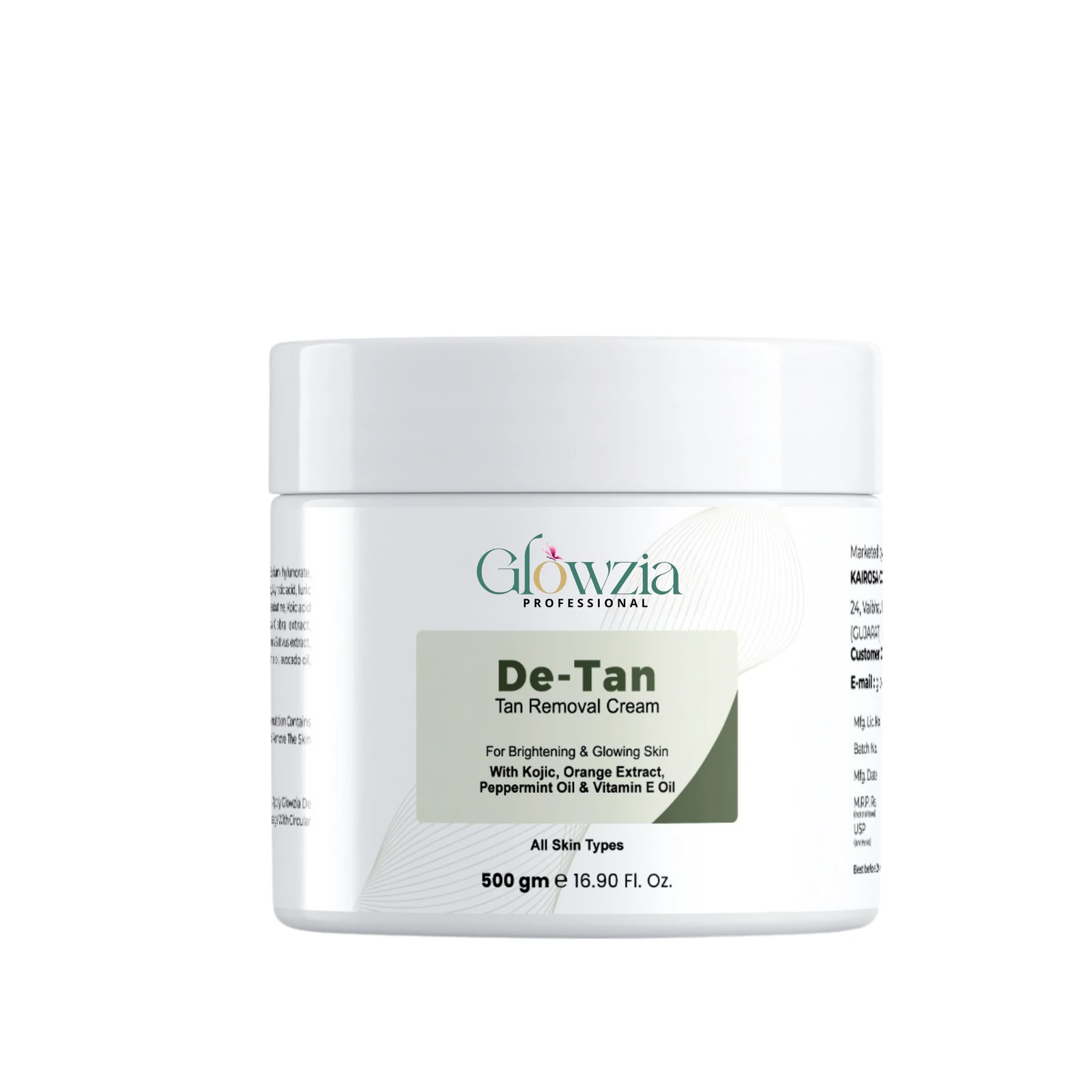 De-Tan Cream - 500 g front packaging